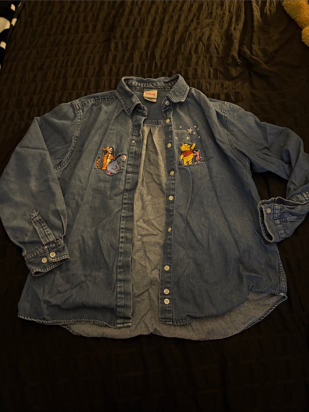 VINTAGE winnie the Pooh denim button down